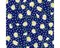 Daisies Dots Navy Cotton Fabric | By the Yard | Sewing and Crafting | 44 inches wide